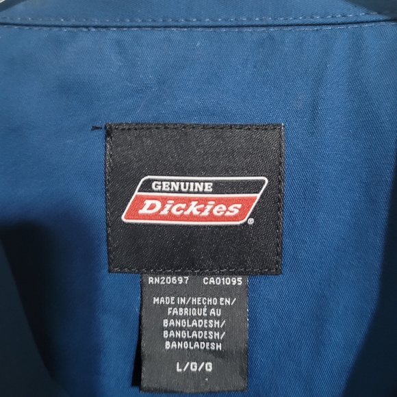 Dickies Mens Classic Long-Sleeve Solid Shirt - Picture 2 of 3